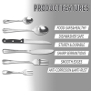 Silver Flatware Set with Steak Knives & Dinner Forks, 49-Piece