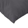 Throw Pillows 4 pcs Anthracite 19.7" x 19.7" Fabric