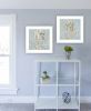 White Framed "Coral Seahorse Collection"  By Cindy Jacobs