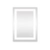 Frameless Rectangular LED Light Bathroom Vanity Mirror, 20x28
