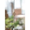 Cream & Gold Frame Wood Arch, Window Look Mirror 22"x48"