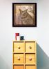 Black Framed "Owl" By Barb Tourtillotte, Ready To Hang