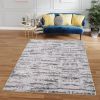 Milano Washable Manhattan Silver Woven Area Rug, 8' x 5'