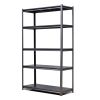 Gray 5 Tier Heavy Duty Metal Shelving Unit 72H X 47W X 23D
