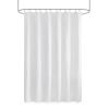 White Super Waffle Textured Solid Shower Curtain, 72" x 72"