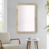 Natural Rattan Rectangle Wall Mirror 26" x 39"