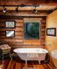 Black Framed "Hot Bath" 3 pc Vignette By Linda Spivey