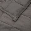Weighted Blanket Gray 55.1" x 78.7" 13.2 lb Fabric