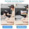Grey 6-1 Foldable Baby Crib with Activity Center and a Lot More