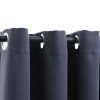 Blackout Curtains with Rings 2 pcs Anthracite 37"x 95" Fabric