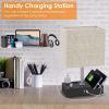 Fully Dimmable Table Lamp, 2 USB Ports, 2 Power Outlets