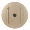 Stonebriar 23" Brown Round Farmhouse Battery Operated Clock