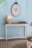 Antique White Oval Clock, Traditional Vintage, 18" x 29"