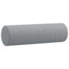Throw Pillows 2 pcs Light Gray 5.9" x 19.7" Fabric