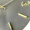 Westclox Contemporary 16" Analog -Gray, Raised Gold Numbers