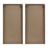 Two-tone 2-piece Wood Panel Birch Palms Wall Decor Set
