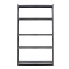 Gray 5 Tier Heavy Duty Metal Shelving Unit 72H X 47W X 23D
