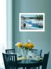 White Framed "The Lookout" by Kim Norlien, Ready to Hang
