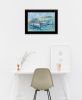 Black Framed "Dockside" By Tracy Owen-Cullimore