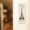 White Framed "Paris Panel" by Cloverfield & Co, Ready to Hang