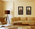 Black Frame "Peacock Collection" 2 pc Vignette By John Jones