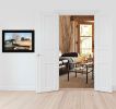 Black frame "Vintage Farm Trucks" by Lori Deiter, ready to hang
