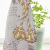 Yellow & White Knitting Cotton Knot Tassel Buckle Tieback , 2 Pc