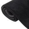 Washable Rug Soft Fluffy Short Pile 63" x 90.6" Anti Slip Black