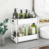White 2-layer Drawer Cabinet For Bathroom, Kitchen, etc., 2pc