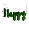 HAPPY Letter Art Moss Wall Decor, 31" x 15"