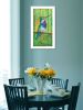White Framed "Plovercrest" By Lisa Morales, Ready To Hang