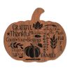 Wooden Pumpkin "Grateful" By Artisan Linda Spivey