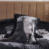 White Tiger 3D Reactive Print All Season Comforter Set Twin-s14