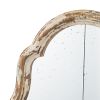 Cream & Gold Frame Wood Arch, Window Look Mirror 22"x48"