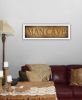 White Frame "Man Cave" by Artisan John Jones, Ready to Hang
