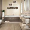 White Framed "COUNTRY BATH 1"  by Pam Britten
