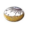 Rustic Gold & Bronze 21" round handcrafted Sun & Moon accent