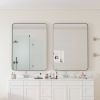 Black Rectangular Metal Framed Mirror, 30"X 40"