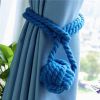 Blue Retro Handmade Rope Curtain Tiebacks, 2 Pieces