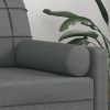 Throw Pillows 2 pcs Dark Gray 5.9"x19.7" Fabric