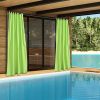 Green Glow Outdoor Patio Curtain 54"w x 84"l ,4 pcs