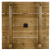 Weston Distressed Gray Iron Square Wall Clock
