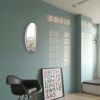 Frameless Beveled Round Mirror, HD Makeup Mirror, 25"