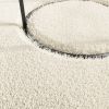 Washable Rug Soft Shaggy Cream 63" x 90.6" Anti Slip