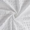 White Super Waffle Textured Solid Shower Curtain, 72" x 72"