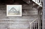 White Framed "Rustic Beauty" by Debi Coules, Ready to Hang