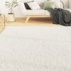 Washable Rug Soft Shaggy Cream 63" x 90.6" Anti Slip