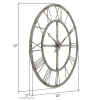 Samson Metal Round Wall Clock, 32"