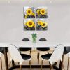 Sunflower Canvas Giclee Watercolor Poster, 4 Panel, 12" x 12"