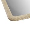 Natural Rattan Rectangle Wall Mirror 26" x 39"